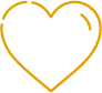 illustrated icon yellow heart