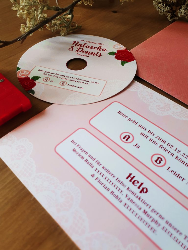Details RSPV Wedding Intitation
